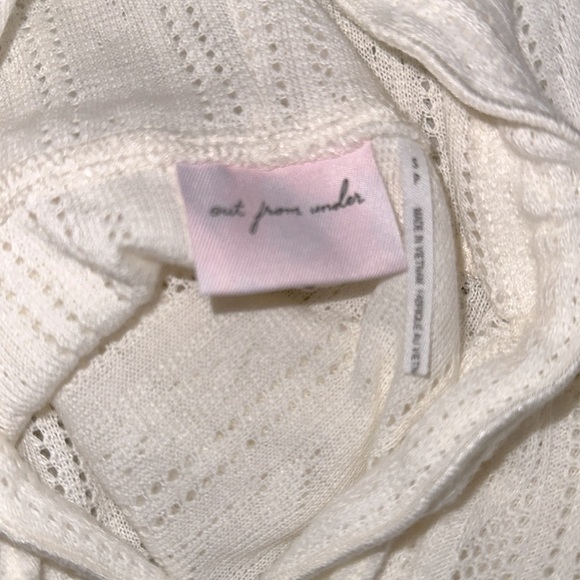 Out from under boho ivory color hooded knit top size small - Picture 5 of 7